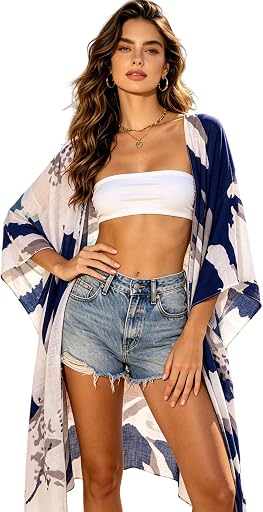 Breezy Lane Kimonos for Women Swimsuit Coverup Beach Cardigans