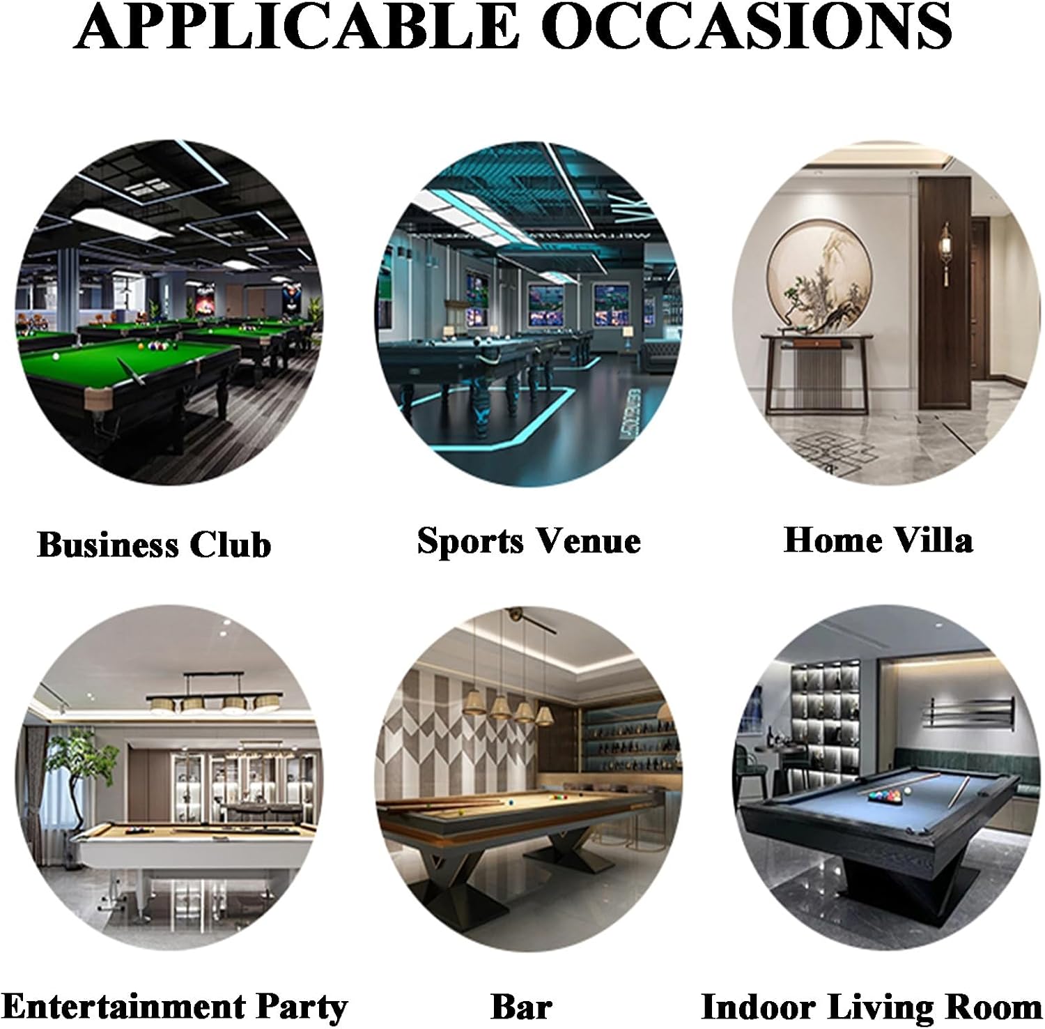 Billiard Cue Rack Hold 6 Cues,solid Wood Pool Cue Stick Holder,Easy to Assemble,for Game Room Clubs and Bars