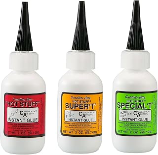 Satellite City CA Glue Set of 3 - (1) Original Thin, (1) Super T Medium, (1) Special T Thick - 2 oz Bottles