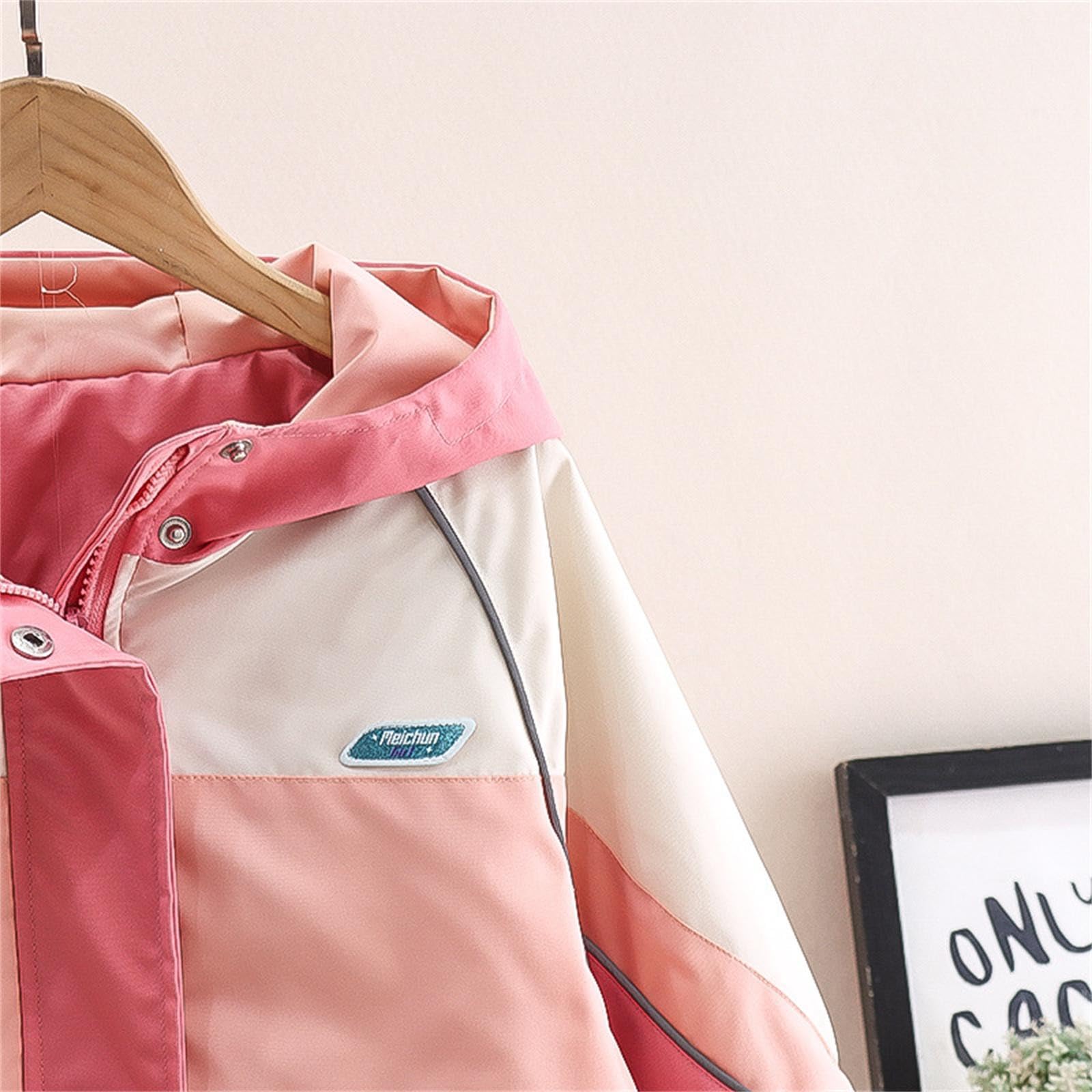 Genérico Chaqueta Vaquera Niña - Chaqueta Deportiva De Invierno para Niñas Abrigo Montaña Exterior Ropa Gruesa Dura Algodón
