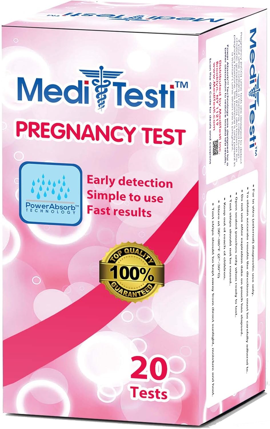 MediTesti Pregnancy Test Early Detection with Power