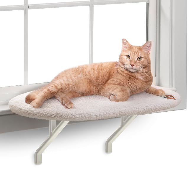 K&H Pet Products - Hamaca para Ventana de Gato, Cubierta de Forro Polar Suave, fácil Ajuste, Funda Lavable…