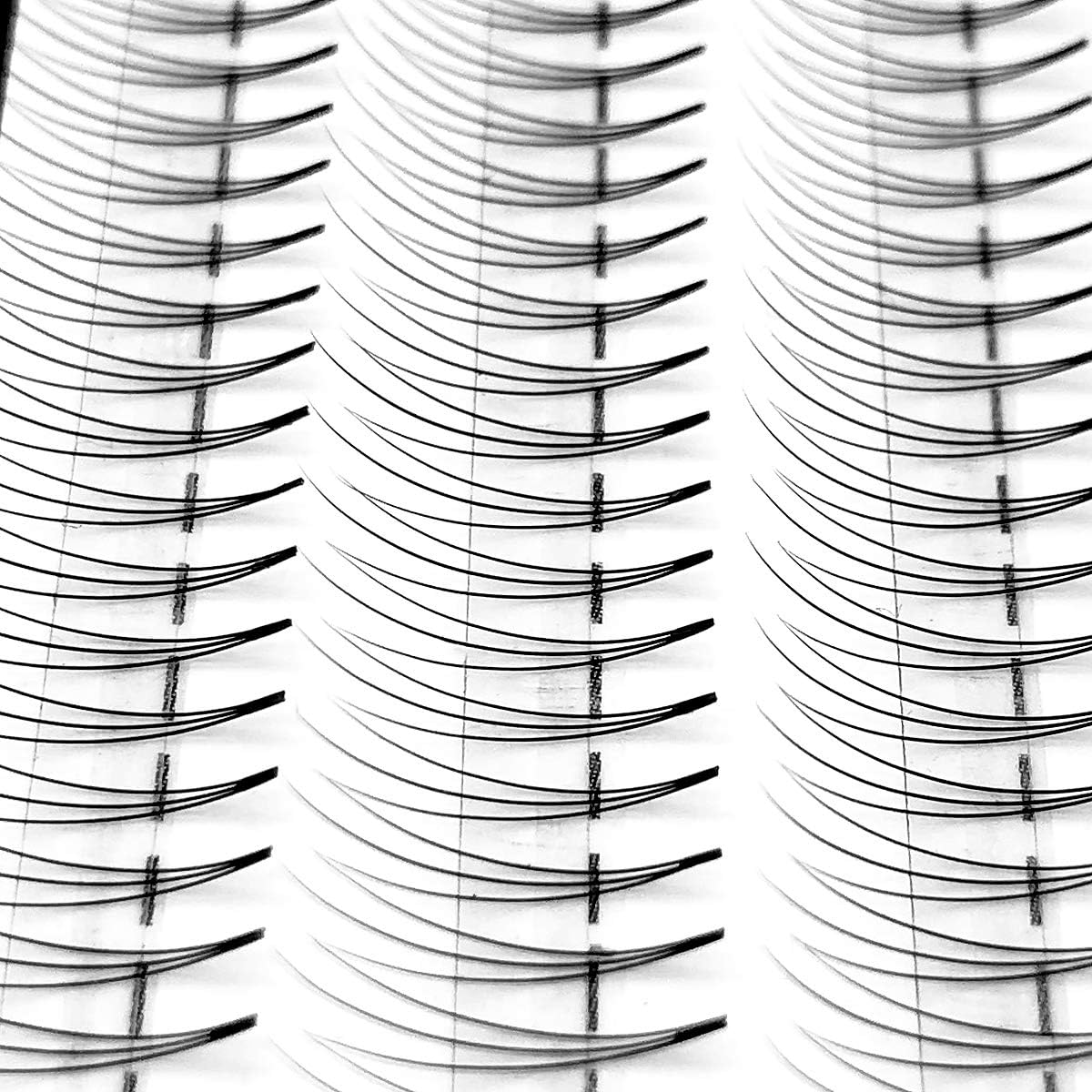 ❤ 3d Volume Fan Eyelash Extensions C curl .10 Pre Made Light/Soft 10 Volume Lashes,12mm Prefanned Long Flare Individual Russian Hybrid Lash Extension Supplies,One Length Per Tray Perfect Salon Pro Use