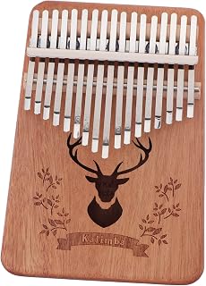 Garneck Kalimba De Pulgar Para Instrumento Musical Portátil De Madera Africana Color Marrón