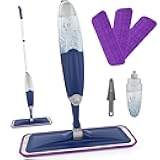 ILAVCLEAN Spray Mop for Floor Cleaning: Wet Dry Mop with Microfiber Washable Pads&Refillable Bottle Set for Housewife - Fit for Home Kitchen Hardwood Tile Vinyl