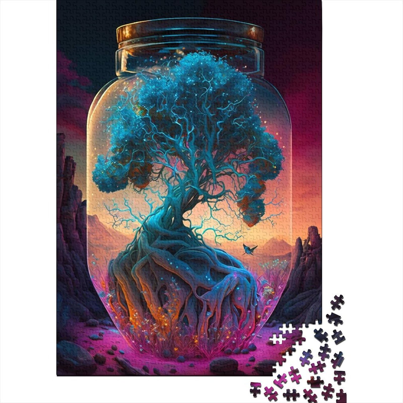 1000 Piece Fantasy Landscape Square Puzzles for Adults, Paper Puzzles Toy Wall Decor 38x26cm/1000pcs — image 1