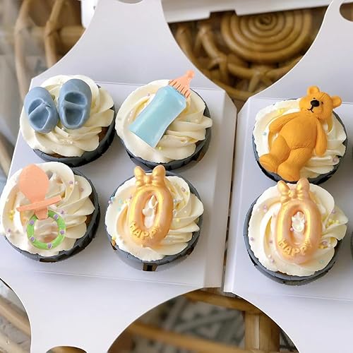 Miniatura 3 de Moldes de silicona para biberones para chupete de caramelo, para baby shower, decoración de pasteles, decoración de cupcakes, fondant, pasta de goma