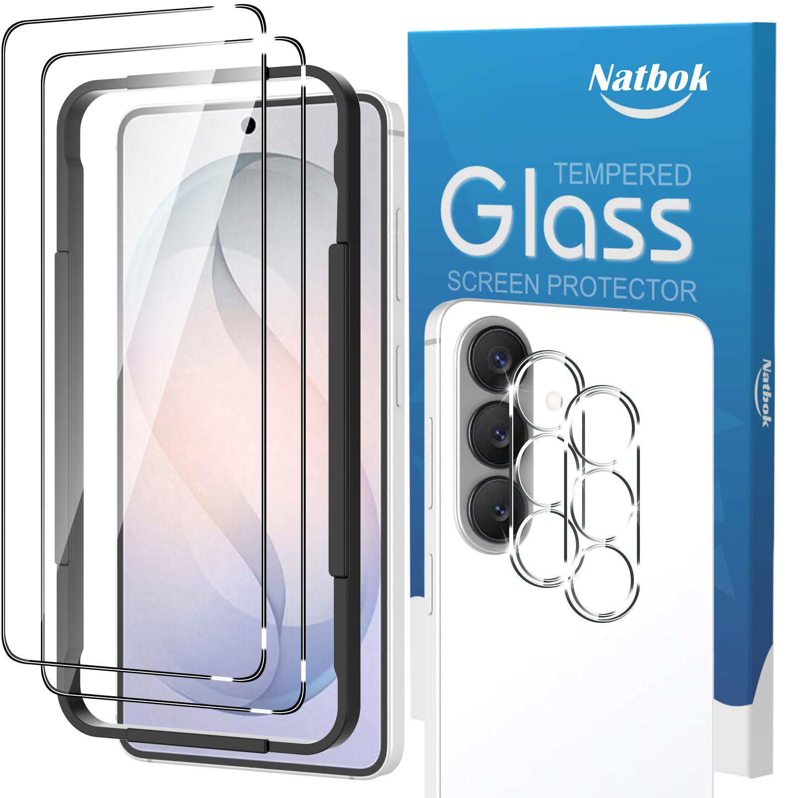 Natbok 2+2 Stück Schutzfolie für Samsung Galaxy S26 5G für P