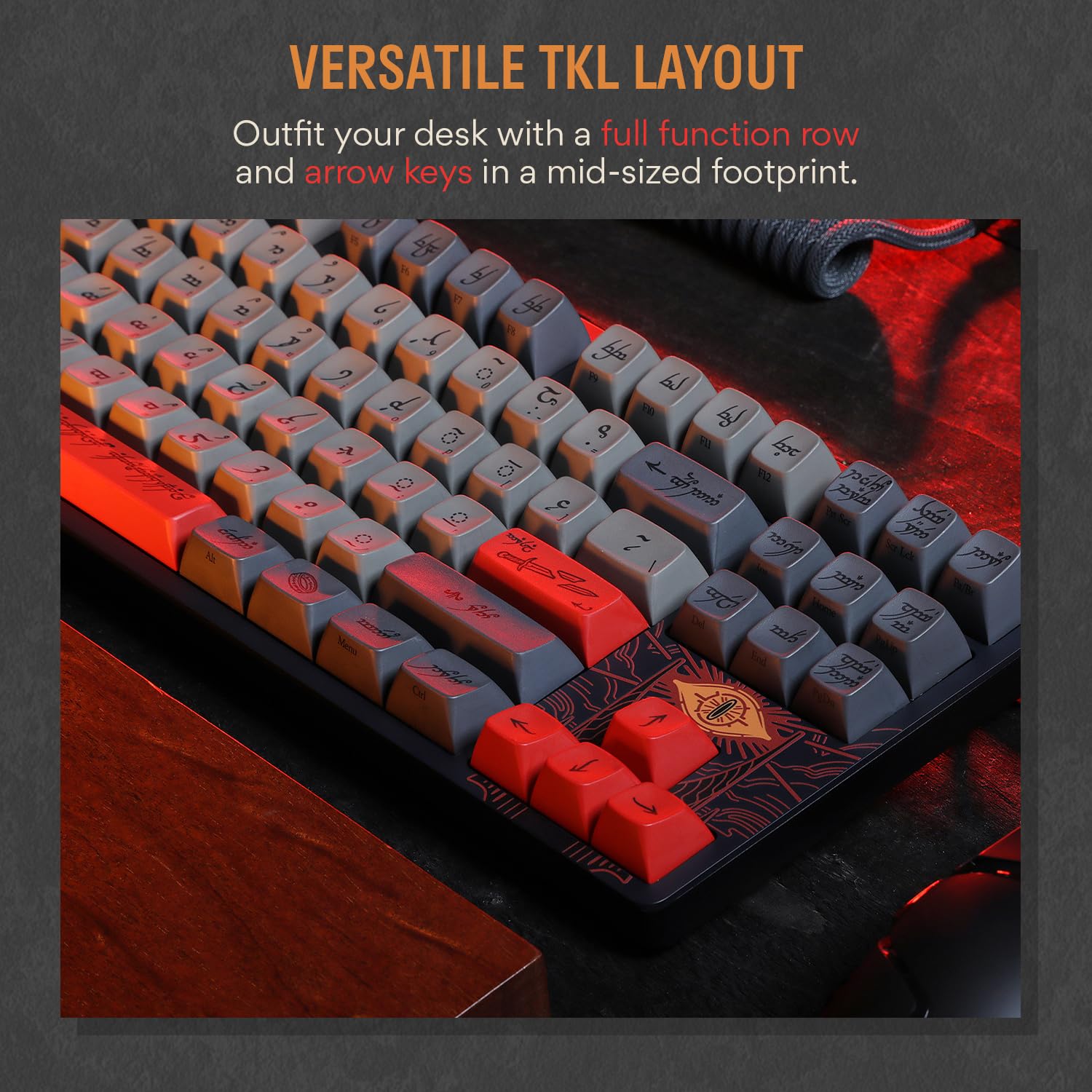 DROP + The Lord of The Rings™ Black Speech TKL Mechanical Keyboard