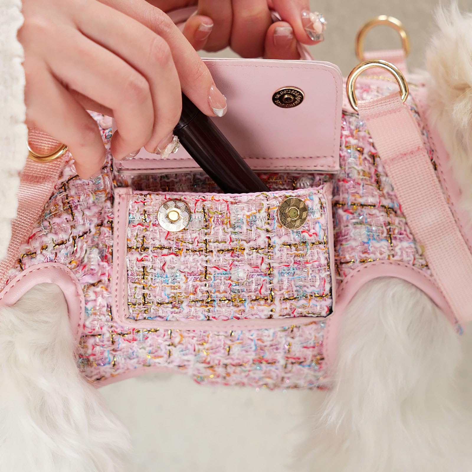 Hund Liftharnisch Hundeträger - mit weichem Polstergurt-Design für Hunde/Lichtgewichtig atmungsaktive Multifunktional, kann als Handtasche verwendet Werden