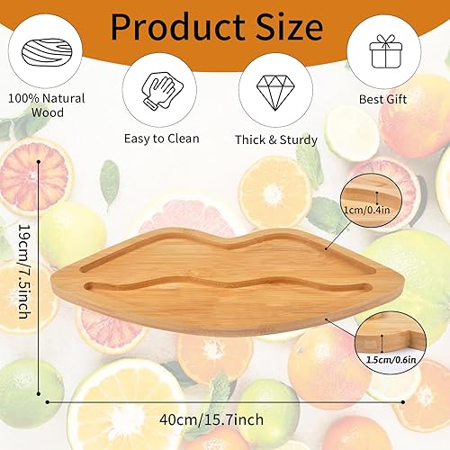 Miniatura 2 de Tabla de aperitivo única, divertida tabla de embutidos, tabla de queso de bambú, plato de bambú para servir, plato de carne de vino de cocina,