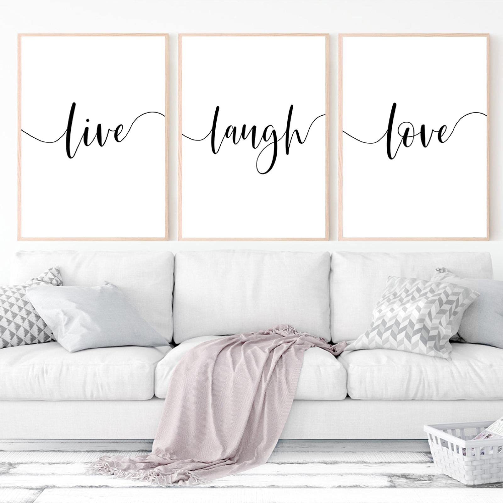 Inspirierende Liebeszitate Wandkunst Leinwand Minimalistisch Schwarz