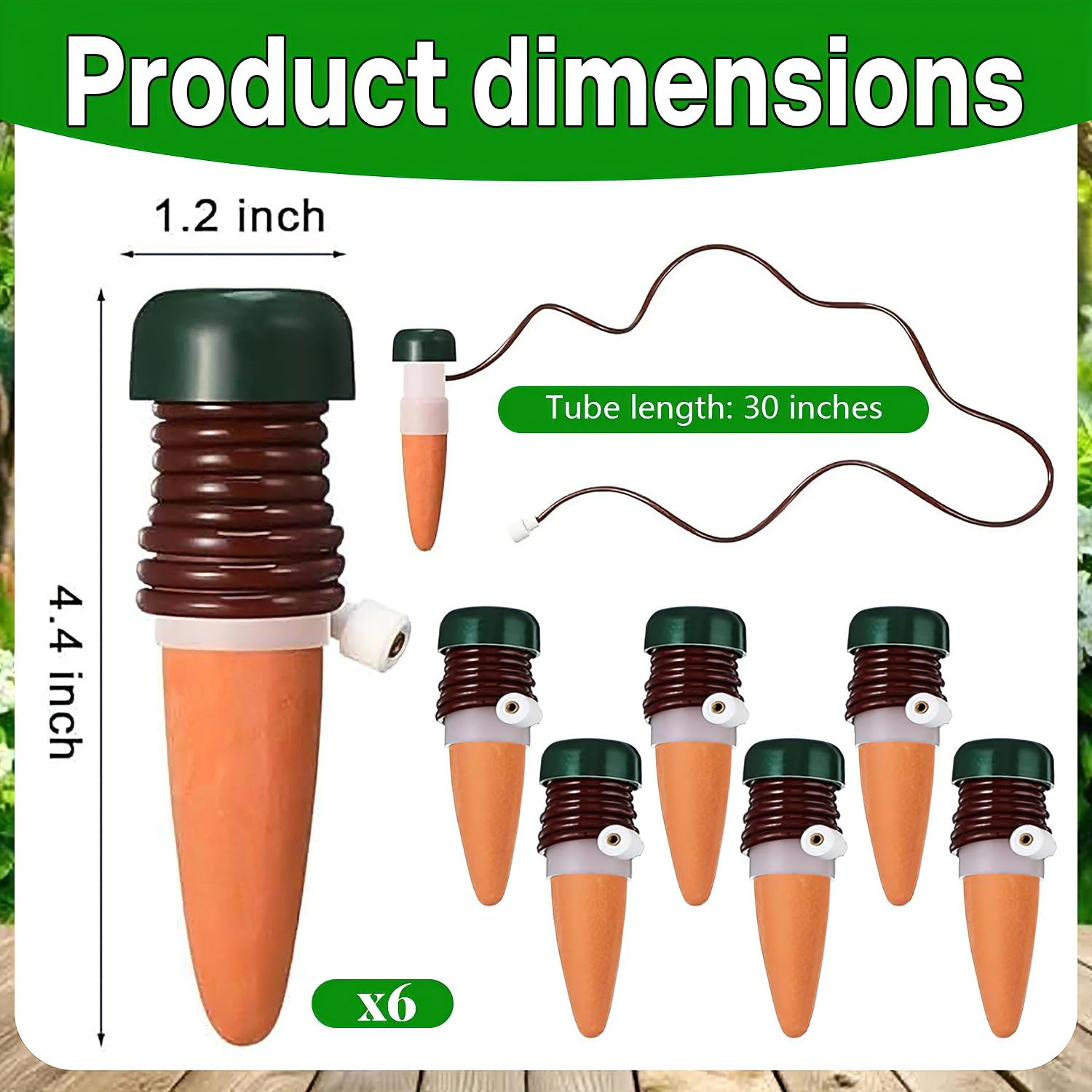 Distributeurs d'eau pour Plantes, 6 Pièces Distributeur d'eau pour Plantes D'intérieur, Arroseur Automatique Plante, Distributeur d'eau Automatique pour Jardin, Plantes Et Fleurs