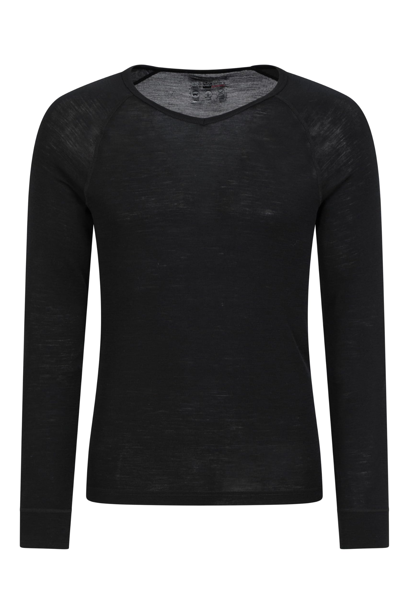 Mountain Warehouse Camiseta Interior de Merino con Cuello de Pico para Hombre - Top Transpirable, Antibacteriano y Ligero - Ideal para otoño, Invierno y Exteriores