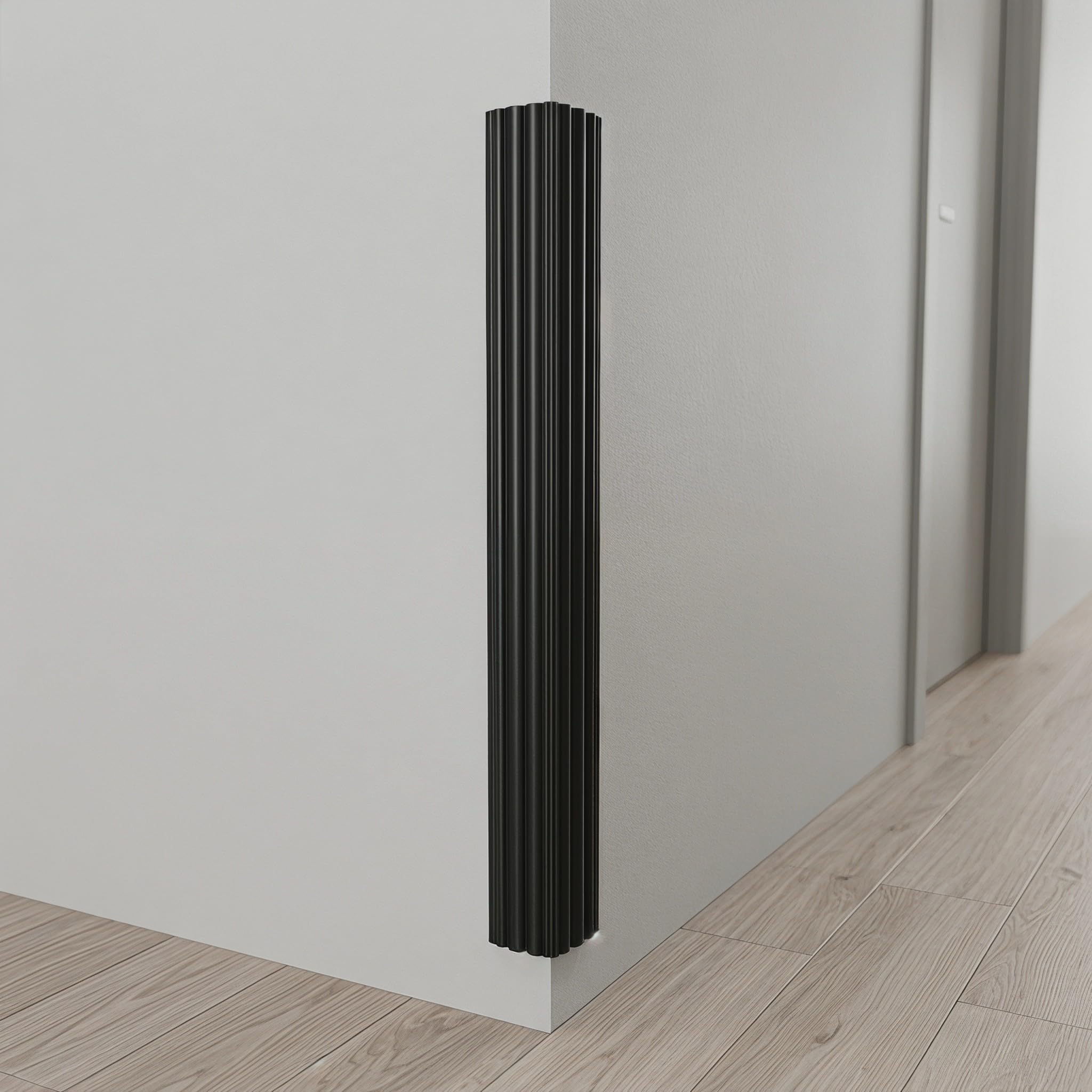 Lurrose Moldura Protectora Flexible para Esquinas de Pared, 6 m x 4 cm (19,7 pies x 1,6 Pulgadas), autoadhesiva, para Interiores y Exteriores. Protector de Bordes para Esquinas de Pared, Tira de
