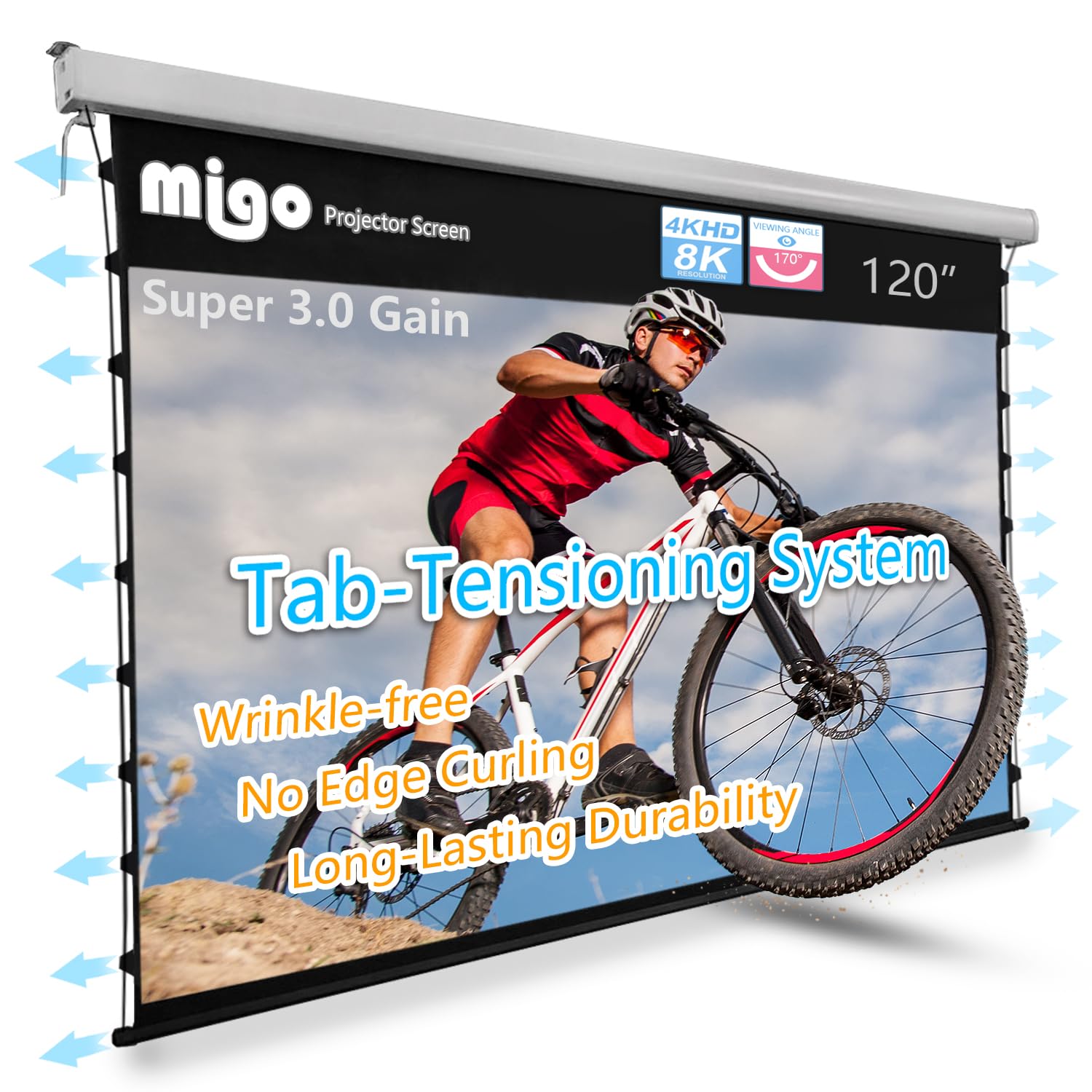 MIGO Pull Down Tab-Tensioned White
