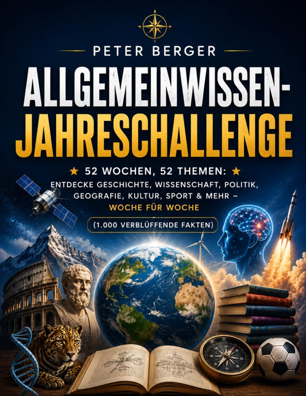 Allgemeinwissen-Jahreschallenge: 52 Wochen, 52 Themen: Entdecke Geschichte, Wissenschaft, Politik, Geografie, Kultur, Sport & mehr – Woche für Woche (1.000 verblüffende Fakten)