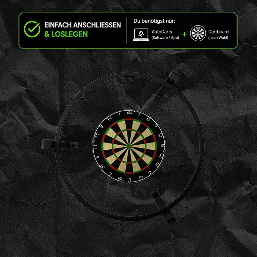 Generisch Automatisches Dart Zählsystem für Autodarts – Nie Wieder Punkte zählen | Einfache Montage | Optional mit Kamera & LED
