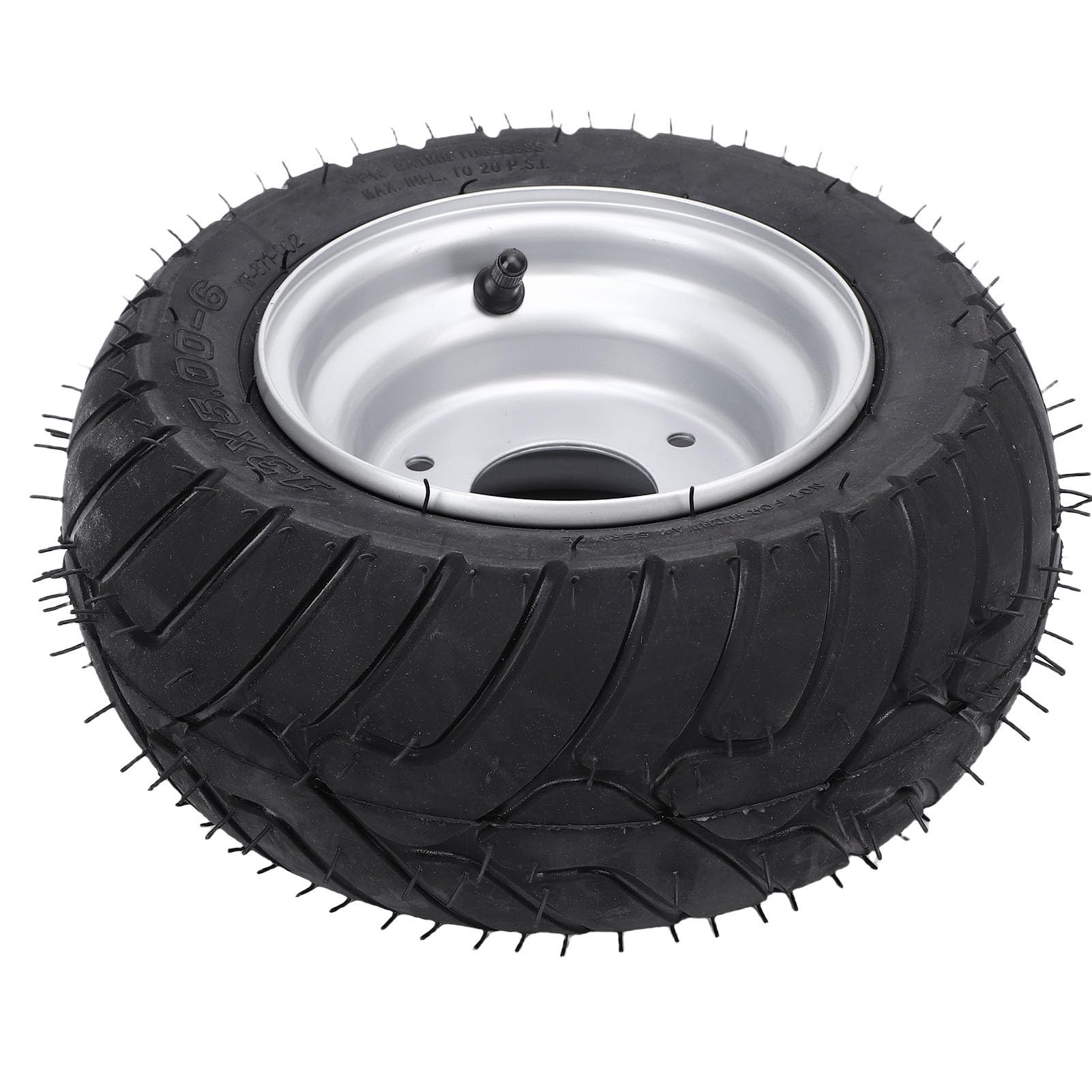 CCYLEZ 13x5.00-6 ATV-Reifen mit Felgen, 6-Zoll-Reifen und Rädern, Gummi-Laufreifen und Radbaugruppe für ATV UTV Go Karts Carts Mini Bikes Mäher, 13/5.00-6