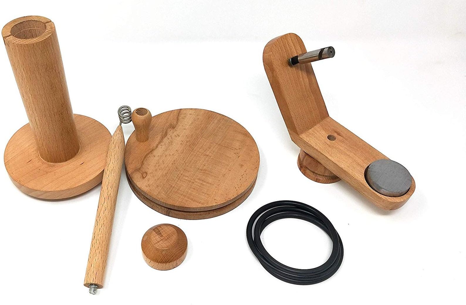 Holzgarnwickler | Buchenholz Garnwickler | Handbetriebener Garnknäuelwickler aus Holz – große Größe, ideal für robustes Häkel- und Strickzubehör