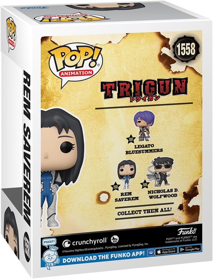 Funko POP! Animation: Trigun - Rem Saverem - Collectable Vinyl Figure - Gift Idea - Official Merchandise - for Kids & Adults - Anime Fans - Model Figure for Collectors and Display