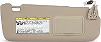 Vista 1 de SCITOO Parasol beige para el lado del pasajero derecho, montaje para parasol automático, compatible con Hyundai Sonata 2006-2008 con techo solar