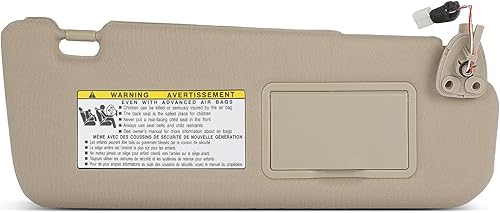 SCITOO Conjunto de visera solar para Hyundai Sonata con techo corredizo color beige para 2006-2008