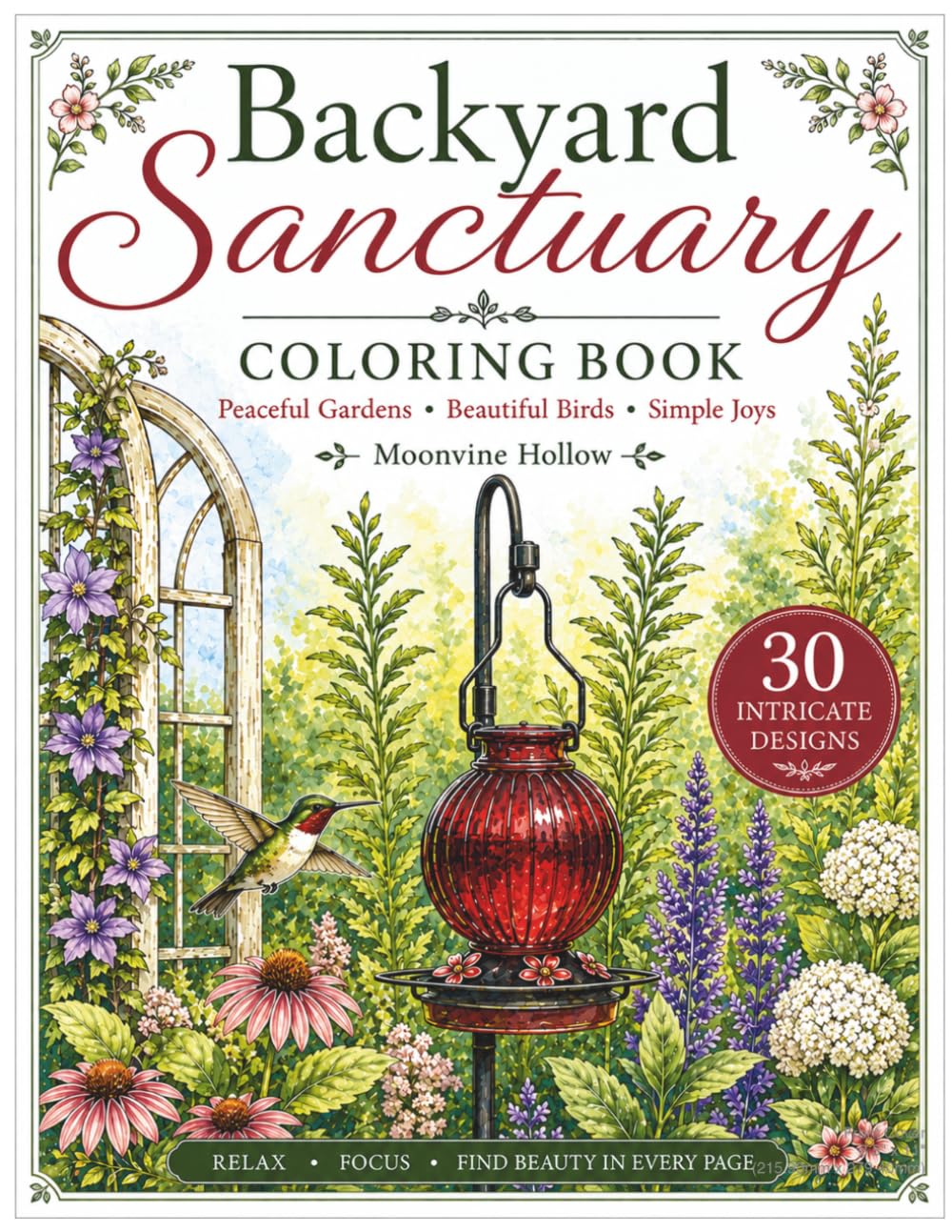 Backyard Sanctuary Coloring Book