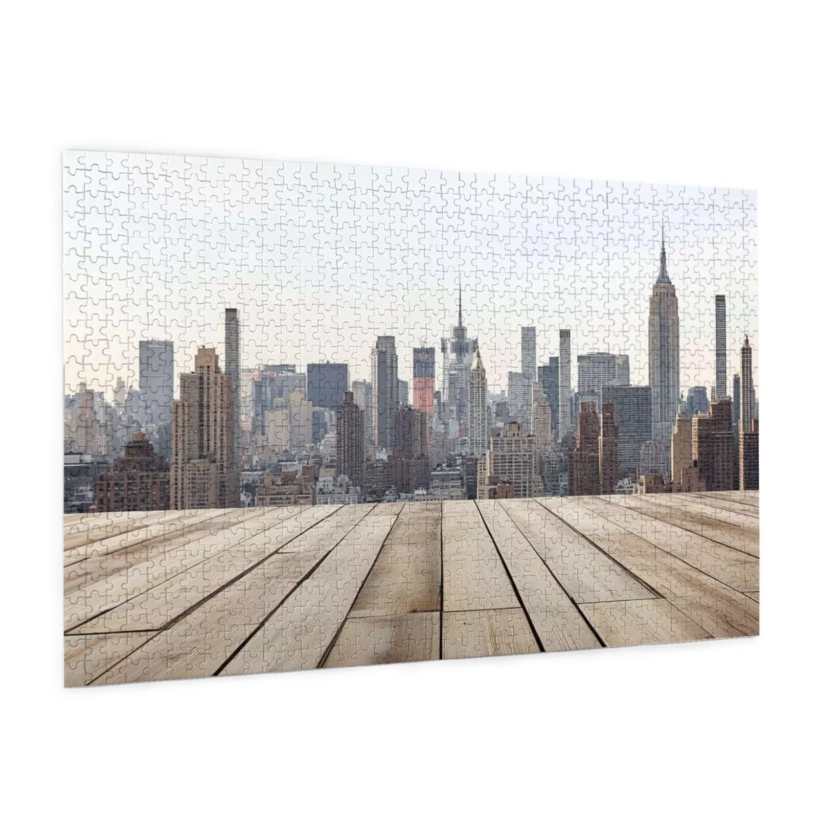 Miasto Puzzle 5000 Pieces Krajobraz Puzzle Dorośli Początkujący z pudełkiem prezentowym, DIY Interaktywna Puzzle Rodzinna wymagająca gra, Relief Relief Home Wall Decor Art Prezent dla mężczyzn 100 x