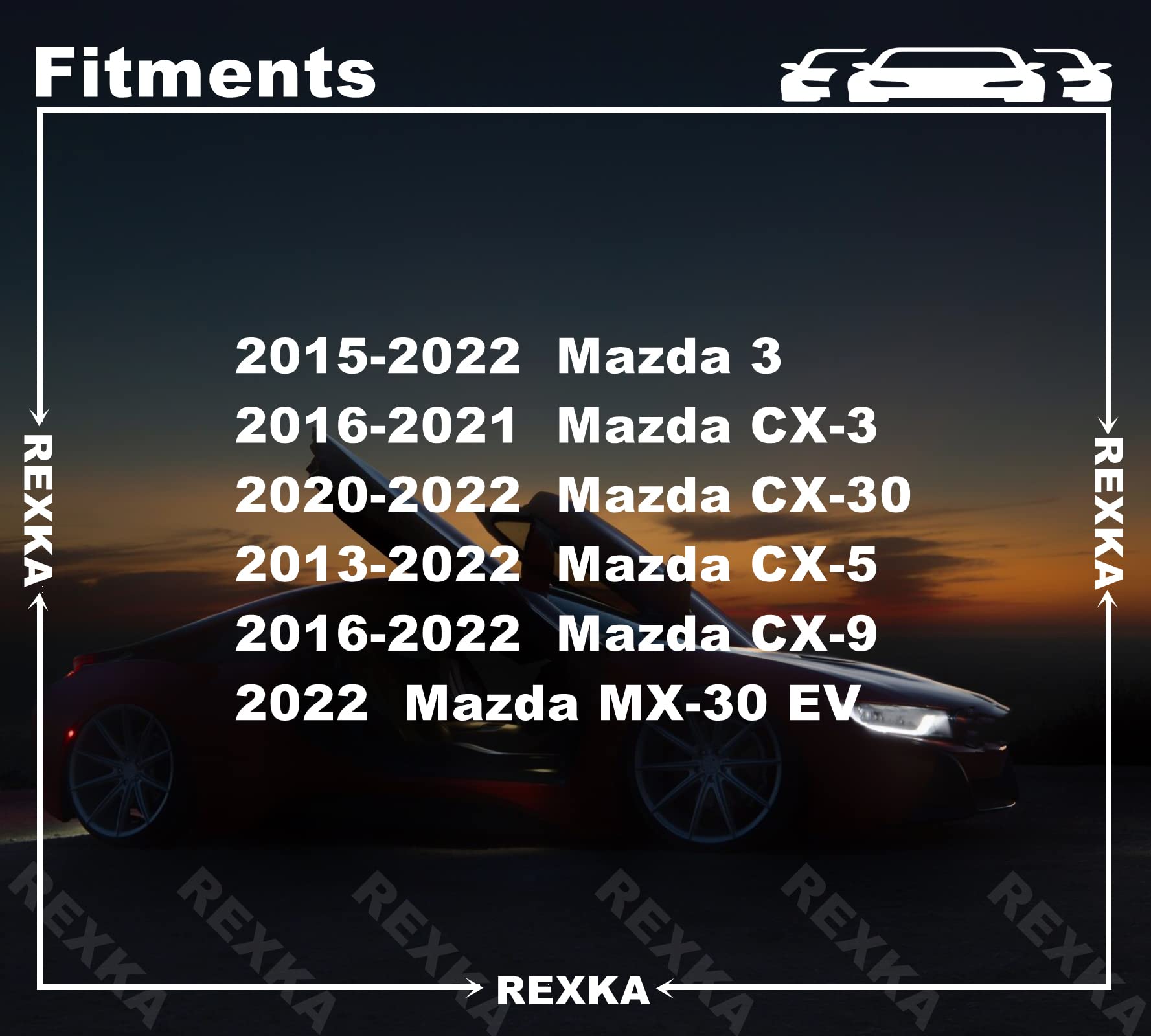 Amazon.com: Rexka 30pcs Trim Panel Clip KD4568865 for Mazda 3 CX-3