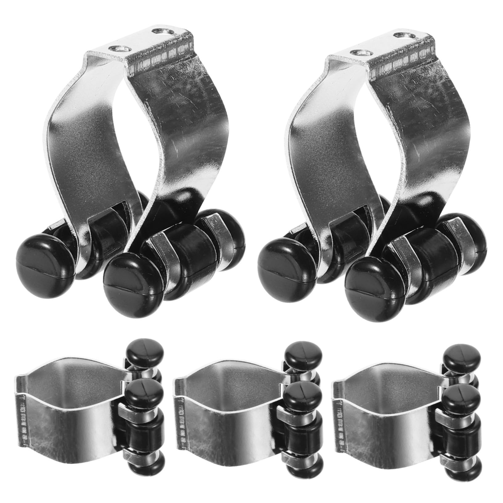 KOMBIUDA 5pcs Billiard Clip Clamp Wall Mount Holder Heavy Duty Fishing Rod Belt Holder