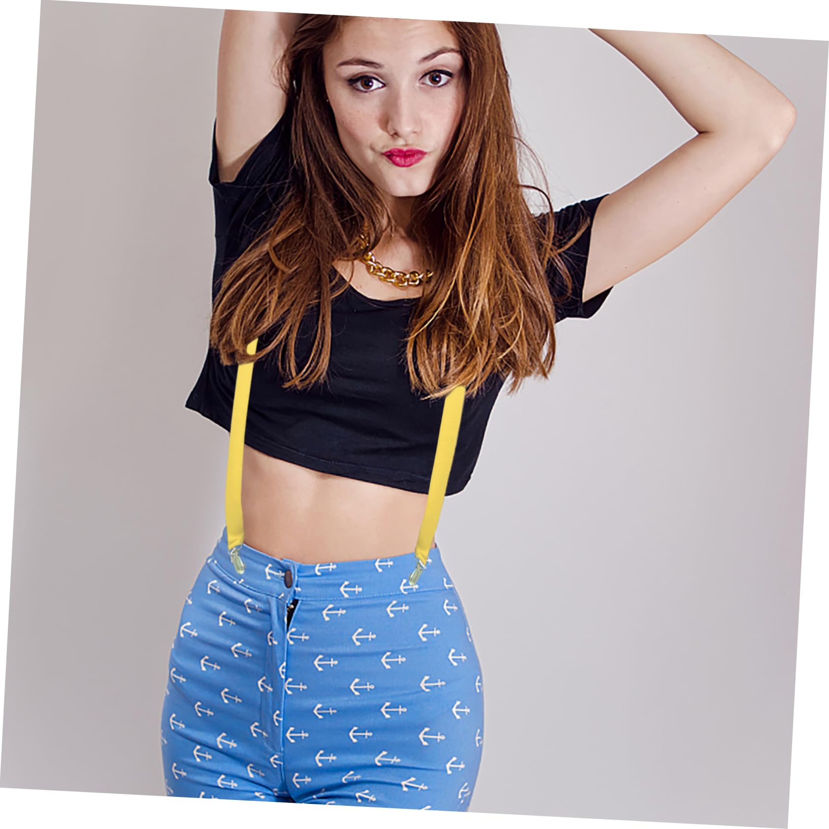 GALPADA 4pièces Bretelles Lumineuses Réglables Pour Pantalon Avec Clips Accessoires De Fête Et Festival Led Éclairant