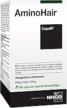 NHCO Nutrition AminoHair Capelli, Integratore alimentare con 20 nutrienti. Confezione da 168 capsule vegetali