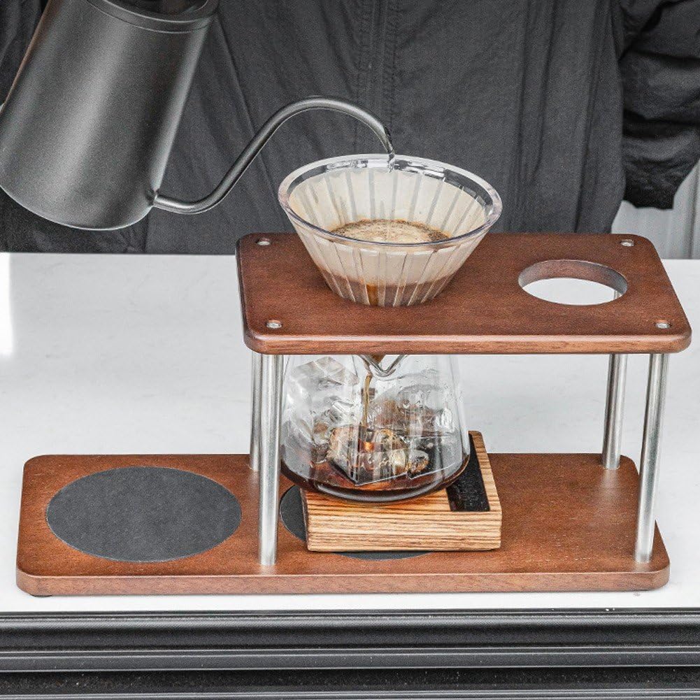 Mehrzweck-kaffeemühlen-aufbewahrungshalterung, Holz-tropfkaffeeständer, Tropfhalter, Holz-aufbewahrungsregal, Holz-kaffeezubehör