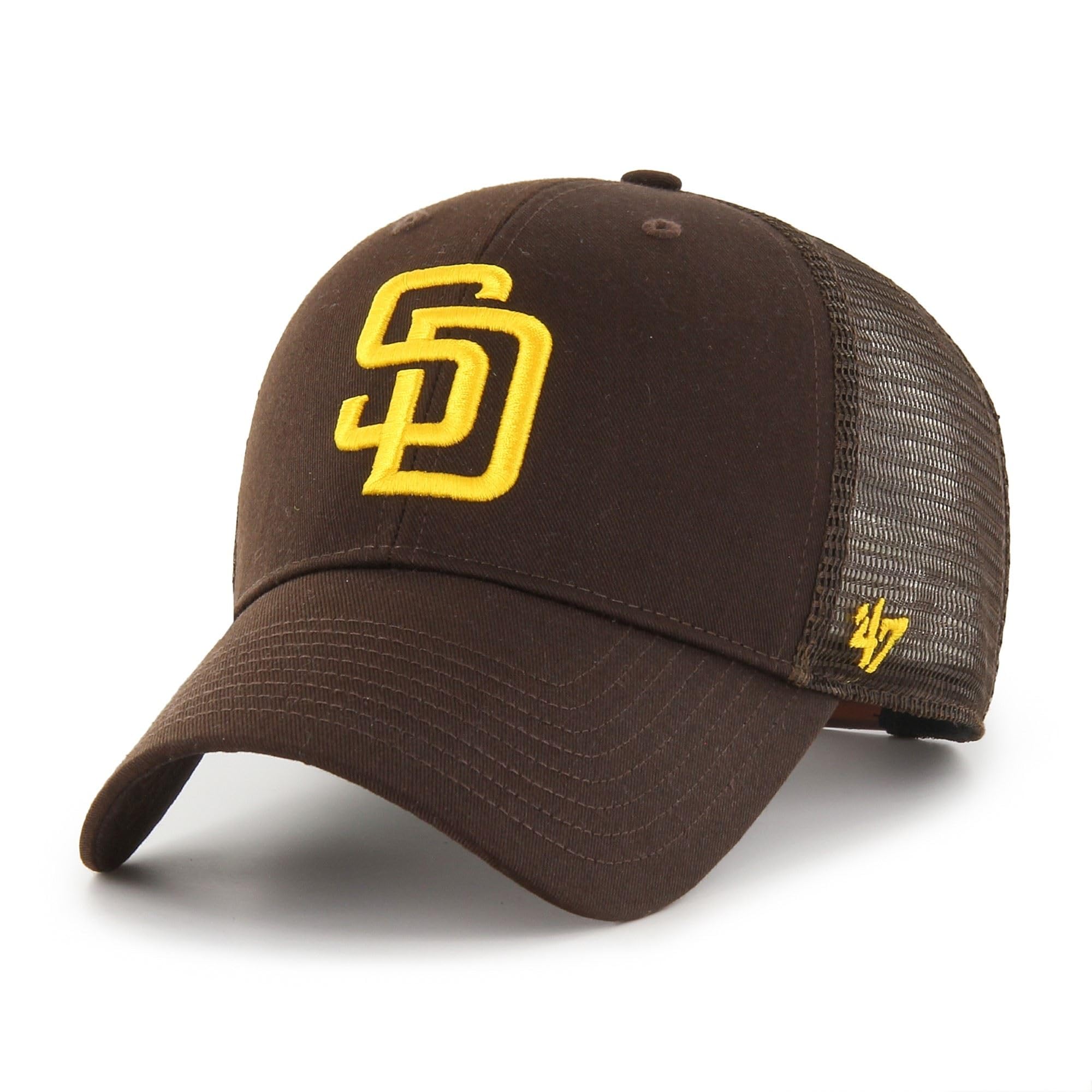 47 San Diego Padres MLB Most Value P. Branson Brown Adjustable Trucker Cap