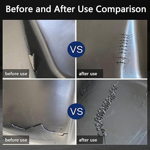 Miniatura 6 de Hot Staples Wave Shape Aorplim 1000 piezas de alambre de soldadura de reparación de parachoques de 0.60.031 in, alambre de soldadura de plástico,