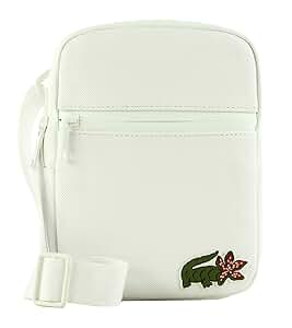 LACOSTE ネットフリックス　ショルダーバッグ ホワイト Men's Lacoste x Netflix Croc Print Small Shoulder Bag - Bags