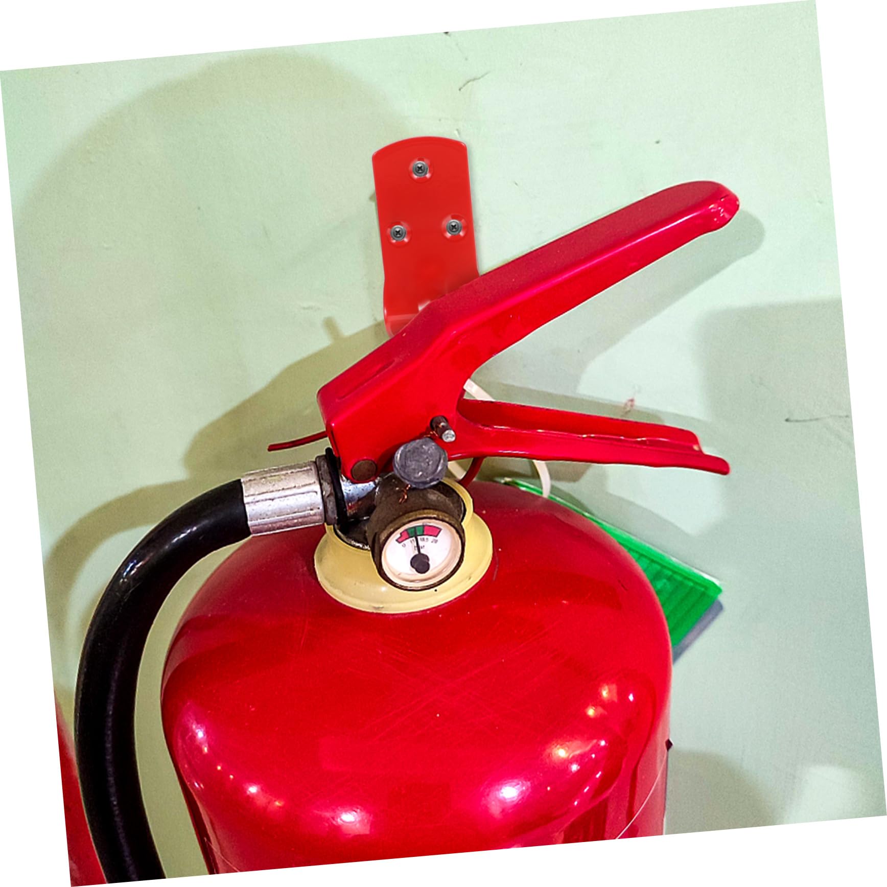 SHINEOFI Gancho Para Extintor De Incendios Muro Sostiene Manos Primero Montado Soportes Para Extintores Soporte Universal Para Extintor Gancho Extintor Planchar Rojo 4 Piezas X 4