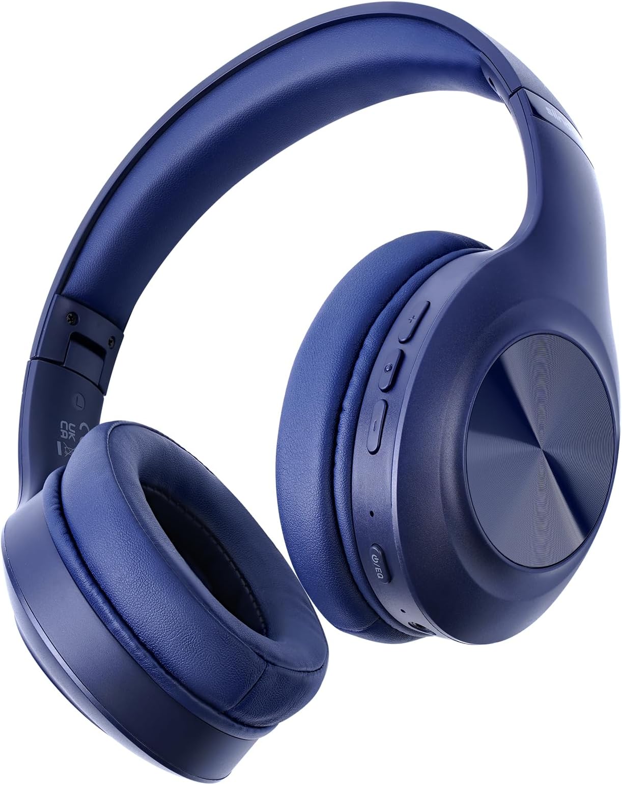 JH-923 Wireless Headphones Over Ear, 65H Playtime, 3EQ Sound Modes, Hi-Res Audio with Deep Bass Microphone,Foldable Lightweight Bluetooth Headphones for Travel/Office/Cellphone/PC (Blue)