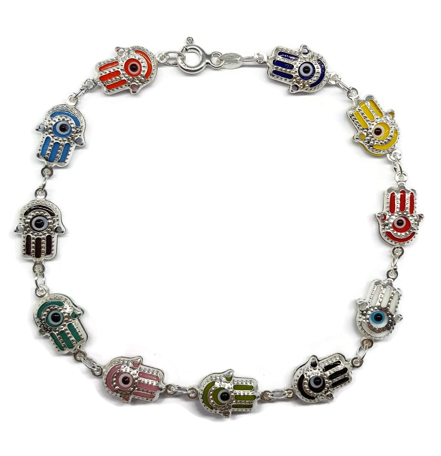 MYSTIC JEWELS By Dalia Porte-clés œil Turc Main de Fatima – Hamsa