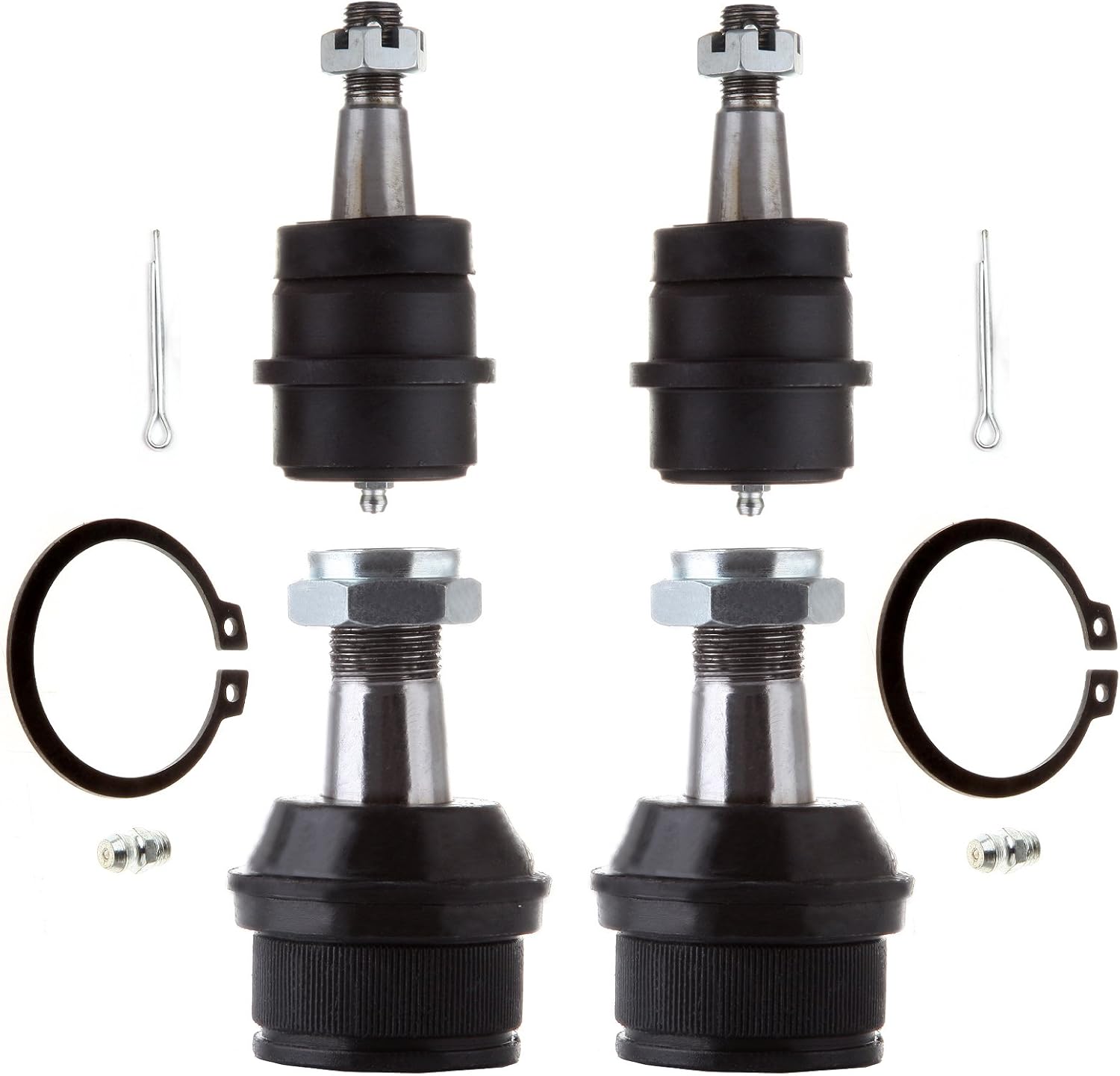 ECCPP Lower Ball Joint Upper Ball Joint 1994-1999 for Dodge Ram 1500 1995-1999 for Dodge Ram 2500 4pcs Front Ball Joints K8195T K3134T