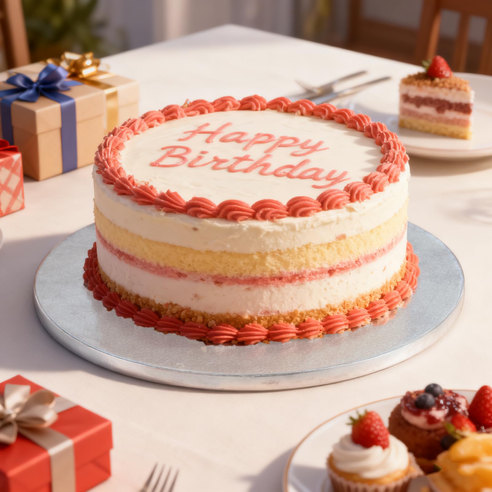 MUKSEUT Lot de 10 plateaux à gâteau ronds de 30,5 cm d'épaisseur, 13 mm d'épaisseur, planches à gâteau professionnelles pour anniversaire, mariage