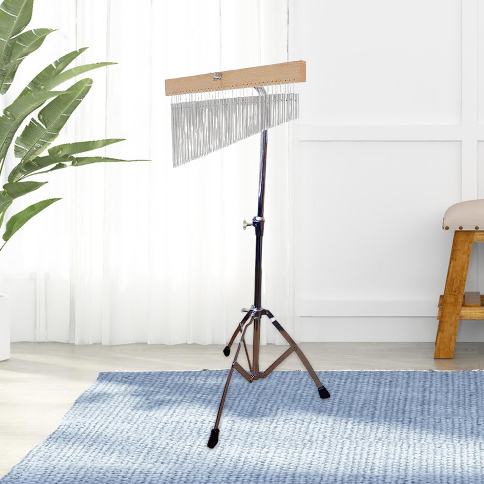 F Fityle Soporte de montaje, soporte de trípode, 25 notas, 36 notas, soporte ajustable en altura, instrumentos de campanas musicales para percusión de campanas