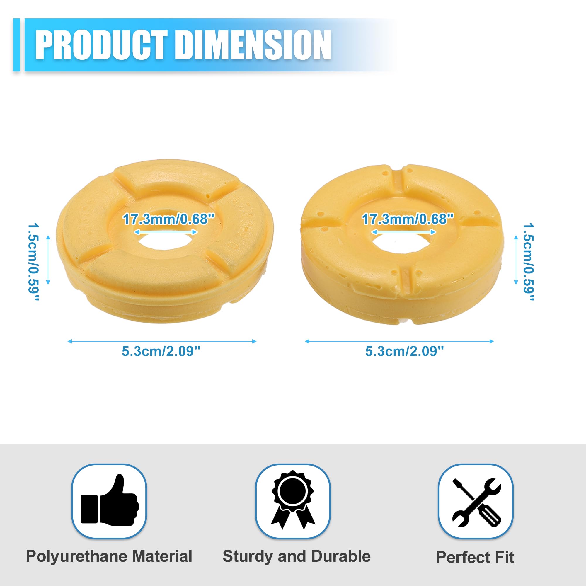 Amazon.com: X AUTOHAUX Strut Mount Support Upper and Lower Shock  