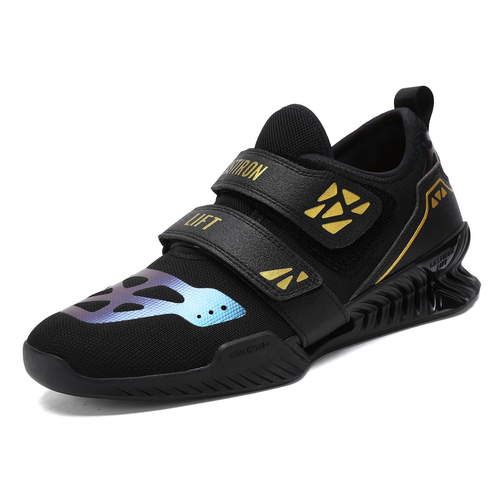 CASTIRON LIFT Weightlifting Shoes,Squat Shoes for Gym Powerlifting Shoes Deadlifting Footwear,Weight Lifting Shoes for Men Women Gold