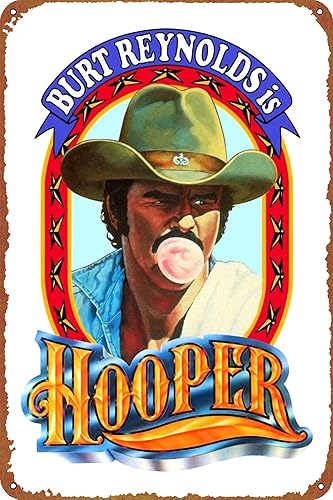 Hooper - Póster de película de metal retro, letrero de lata de Halloween, cueva, bar, club, arte de pared para el hogar, 8 x 12 pulgadas