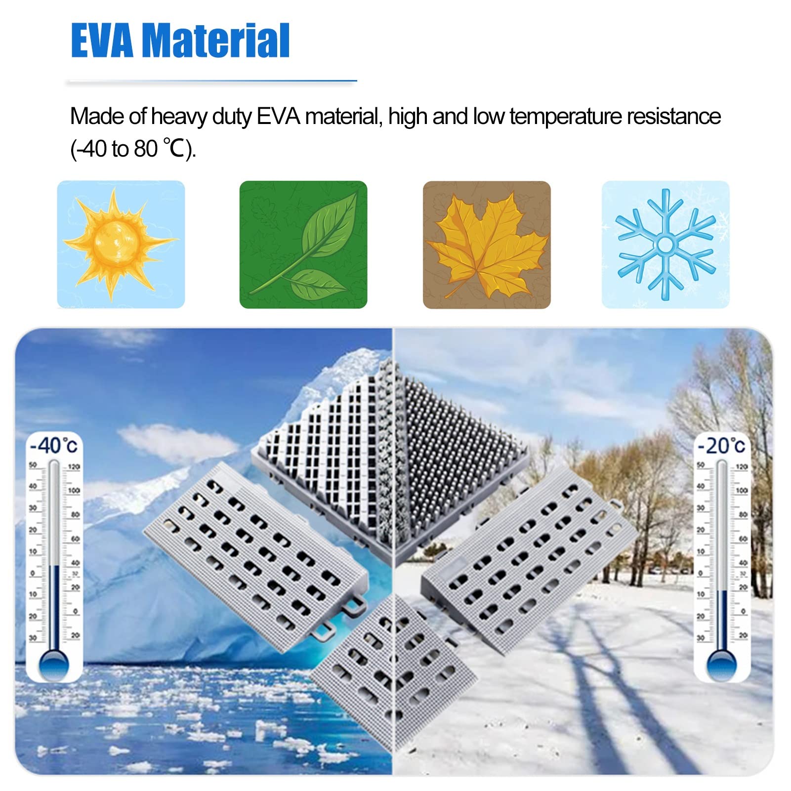 Fußmatten für den Außenbereich, wasserdicht, strapazierfähig, für den gewerblichen Einsatz im Winter, Schnee, 60/75/90/100/105/120 cm breit, graue Fußmatten (Größe: 60 x 120 cm/23,6 x 47,2 Z