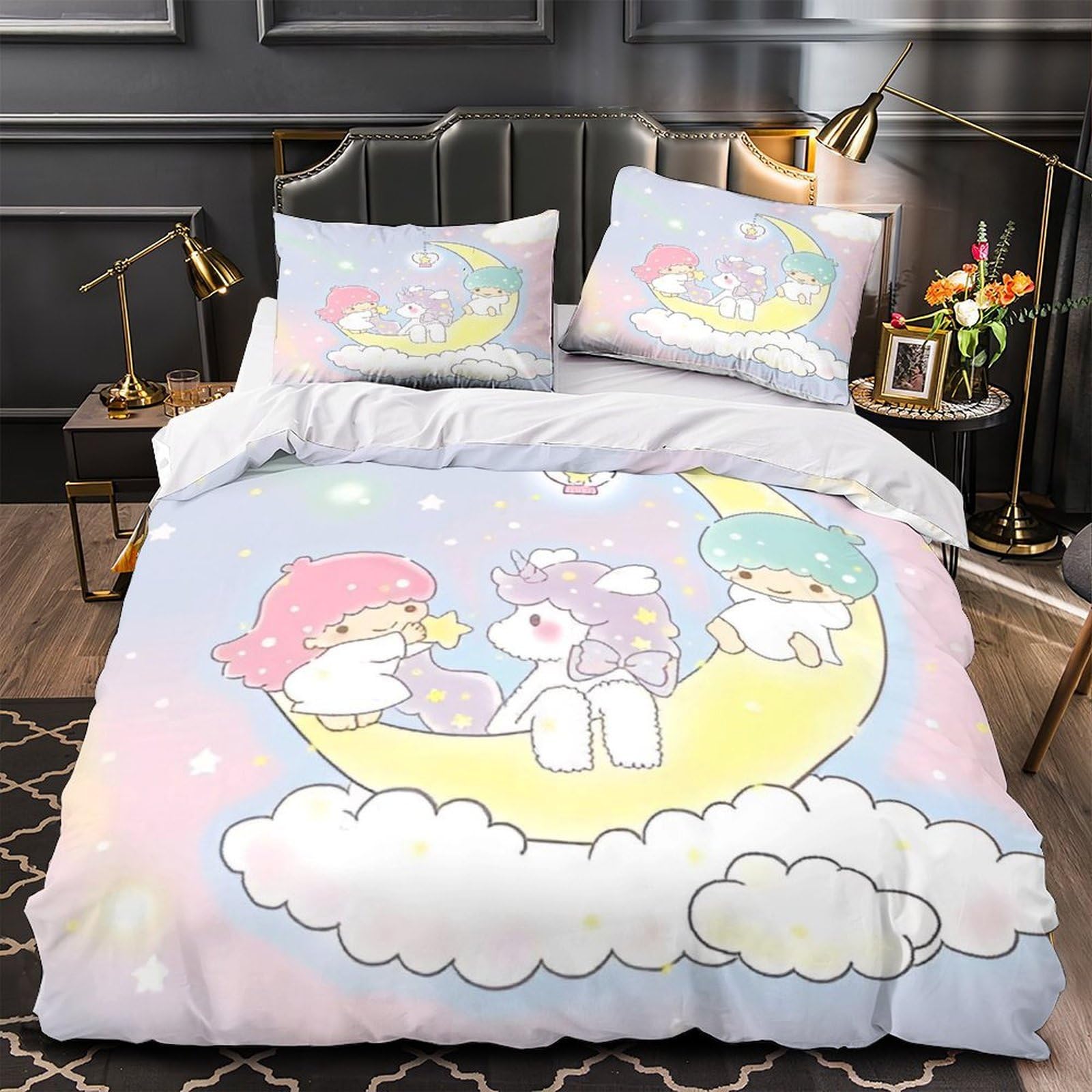 Housse de couette chaton 3D pour décorer une chambre de fille ou garçon en format King