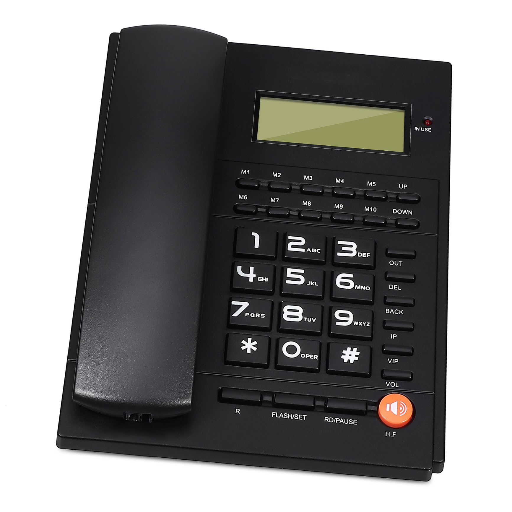 Telefono Aziendale di qualità - Telefono Fisso con Tasti Grandi Display del Chiamante per Anziani