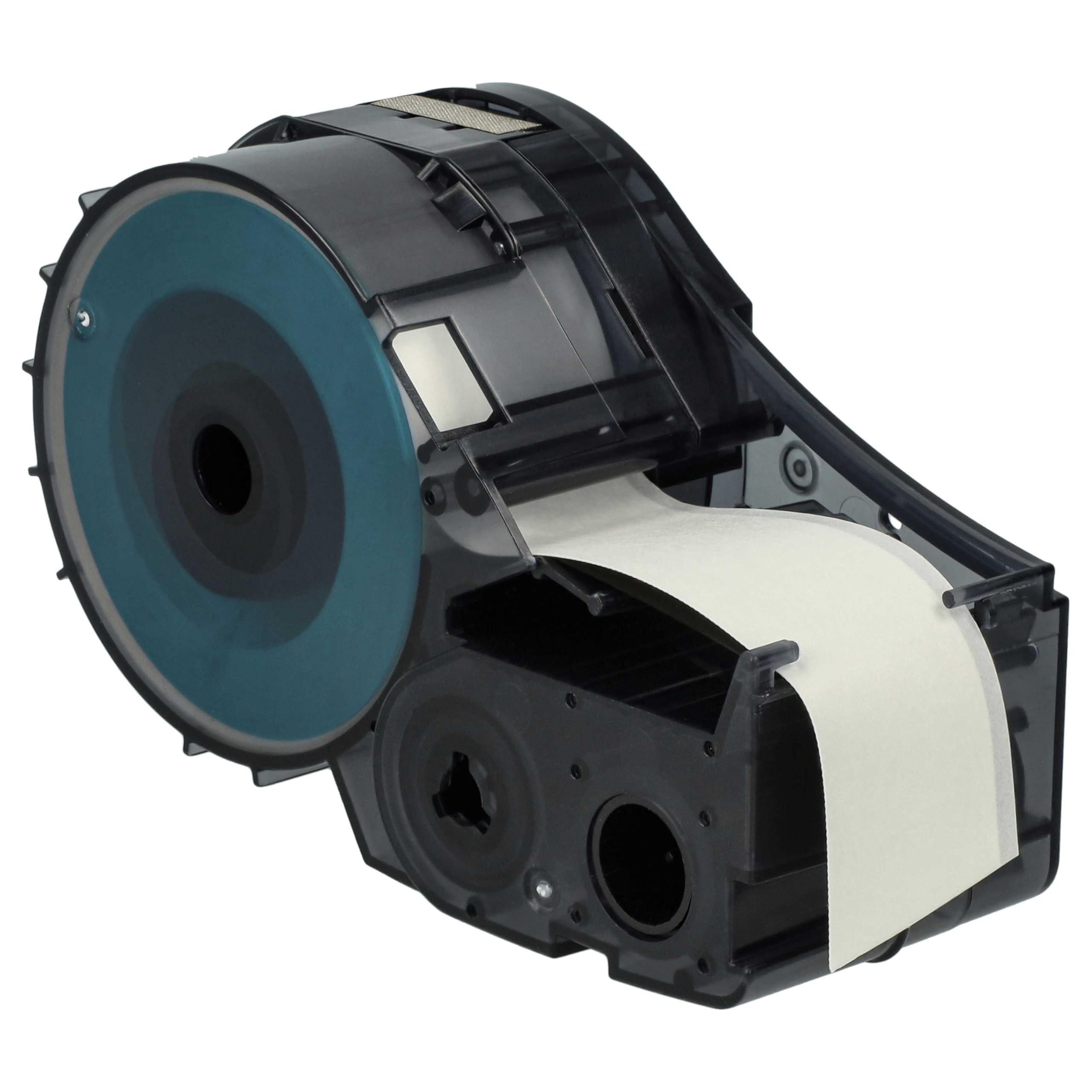 vhbw 5x Schriftband-Kassette Ersatz für Brady BM21-750-499 für Etiketten-Drucker 6,4m x 19,05mm Schwarz auf Weiß, Nylon